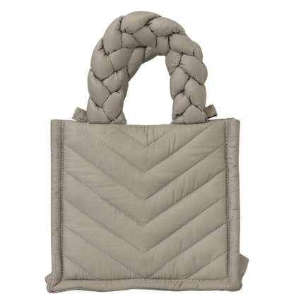 Nitty Grey Mini Tote Bag - Sleek and Versatile Accessory for Everyday Use