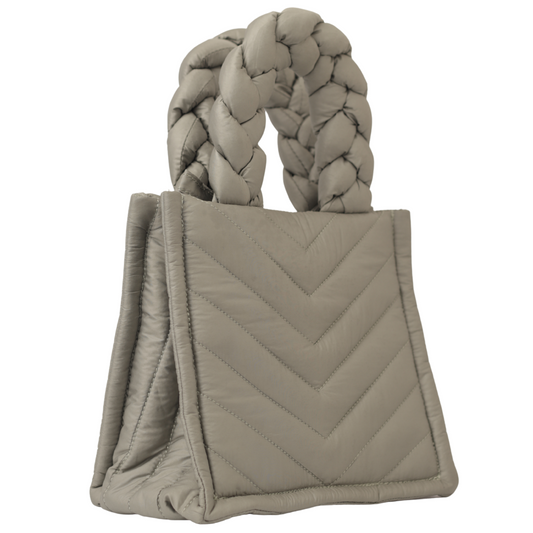 Nitty Grey Mini Tote Bag - Sleek and Versatile Accessory for Everyday Use